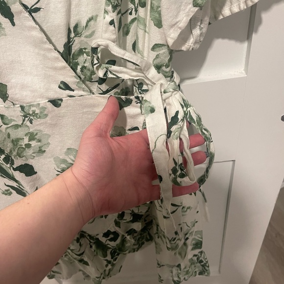 Abercrombie linen wrap dress size XLT - Picture 5 of 6